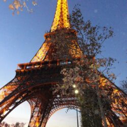 Torre Eifel iluminada final de tarde